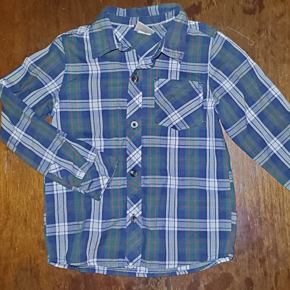 Boys button down long sleeve dress shirt